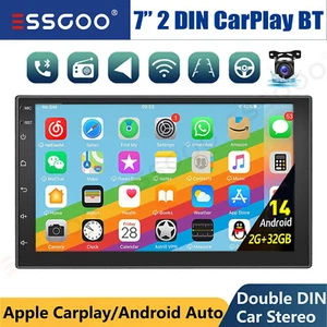 7" Android 14 Coche Estéreo Apple Carplay GPS NAVEGACIÓN FM Doble 2 DIN 2+32GB WIFI+AHD - Imagen 1 de 12