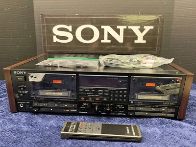 SERVICED+ADJUSTED+GUARANTEED!-_ Sony TC-WR11ES STEREO Dual CASSETTE DECK ES - Image 1 of 4