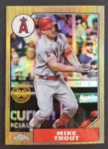 Tarjeta de béisbol Mike Trout 2022 Topps refractor cromado #1 (NM) - Imagen 1 de 2