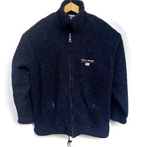 Vintage 90s Polo Sport RL Ralph Lauren Full Zip Fleece Jacket Blue Size S/M - Bild 1 von 19