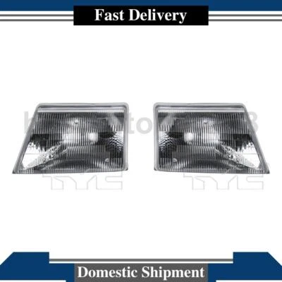 Par de montaje de faros izquierdo derecho TYC para Ford Ranger 2000 1999 1998 Foto 1 de 4