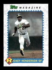 1990 Topps Magazine Rickey Henderson   #TM30