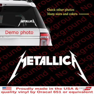 METALLICA Cableado M Vinilo Troquelado Calcomanía Adhesiva para Coche Camión Teléfono de Pared FY118 - Imagen 1 de 9