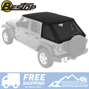 Bestop Trektop™ NX Soft Top  ( Black Diamond ) For '18-Up Jeep Wrangler JLU 4 DR - Picture 1 of 5