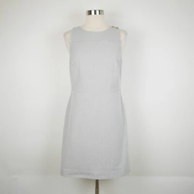 Banana Republic женщин 4 - серый и белый значок полоски платье без рукавов длиной до колена - Изображение 1 из 4