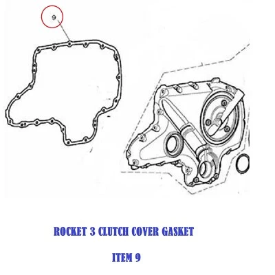 TRIUMPH Rocket 3 CLUTCH COVER GASKET  2006 - 2018 - image 1 of 2