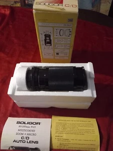 SOLIGOR 80-200mm F4.5 Multicoated Zoom+Macro C/D Auto Lens - Picture 1 of 9