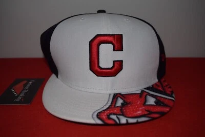 MLB New Era Cleveland Indians Chief Wahoo Fitted Hat 59Fifty RARE not Guardians - Image 1 of 4