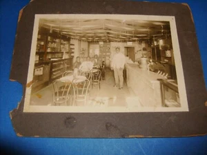AFRICAN AMERICAN BAR CLUB INTERIOR 1920's PHOTOGRAPH AMERICANA FOLK - Picture 1 of 4