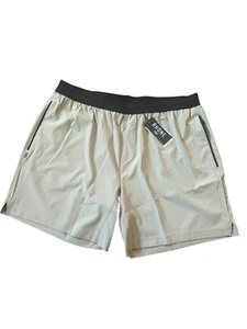 Rhône Shorts 7" Mako Tech Mens Size XXL Unlined Sage Green Zip Pockets NWT - Picture 1 of 8