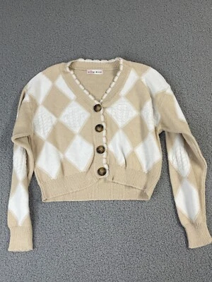 Willow Moon Womens Sweater Cardigan Button Up Retro Revival Preppy Y2K small - Image 1 of 4