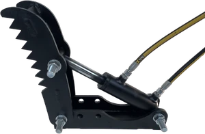 Baggerdaumen Baggerzange Holzgreifer Niederhalter hydraulisch Greifer Minibagger - Bild 1 von 4