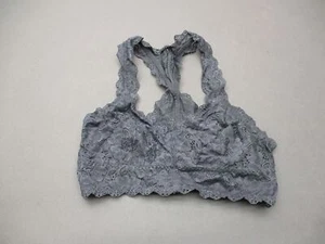 Felina Size S Womens Gray Lace Wireless Unlined Racerback Bralette 3C - Picture 1 of 5