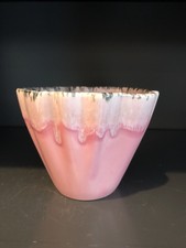 Vintage Pink Mid Century Smaller Art Pottery Vase Planter Coronet Made In USA
