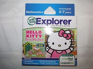 LEAP FROG EXPLORER HELLO KITTY SWEET LITTLE SHOPS LEARNING GAME NIB MATH - Picture 1 of 3