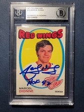 1971-72 O PEE CHEE #133 MARCEL DIONNE ROOKIE CARD BGS AUTHENTIC AUTHOGRAPH