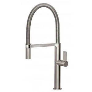 NEW Flexible Coil Kitchen Sink Mixer Tap Brushed Nickel Phoenix Prize 10273100-4 - Picture 1 of 2