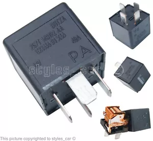 2S7T14B192AA Genuine Ford Mondeo Fiesta Focus Cmax 4-Pin Black Relay V23136B1X66 - Picture 1 of 9