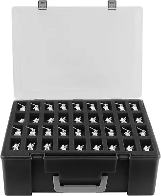 Miniature Storage Sturdy Carrying Figure Case 108 Slot for Warhammer  and D&D - Image 1 of 4