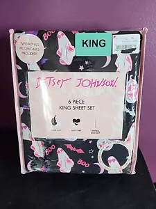 Neu Betsey Johnson Halloween 2024 Kingsize Bettwäsche-Set | Ghosts Fledermäuse Kürbisse neu mit Etikett - Bild 1 von 6