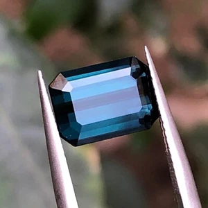 2.80 Ct top quality rare indicolite blue darkish Tourmaline loose gemstone Afgh. - Imagen 1 de 12