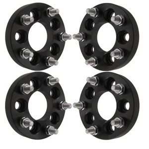 (4) 25mm 5x100 to 5x4.5 (5x114.3) Wheel Adapters 1" Thick Spacers - Picture 1 of 3
