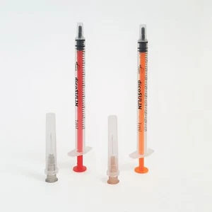 25 x Zarys dicoSULIN Insulin U-40 Einwegspritze 1 ml Spritze mit Kanüle Nadel - Bild 1 von 1