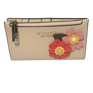 Portafoglio Kate Spade Petal piccolo slim bifold nuovo - Foto 1 di 6