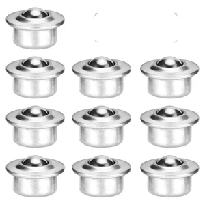 UEETEK 10pz Ruote per Cuscinetti in Metallo Base Universale in Acciaio Inox Montate - Foto 1 di 9