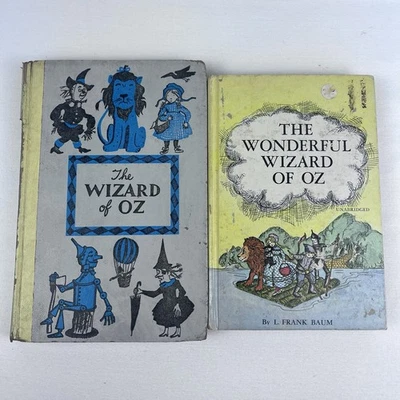The Wizard of Oz Vintage Fiction Books Lot Baum Junior Deluxe Editions Hardcover - Image 1 of 4