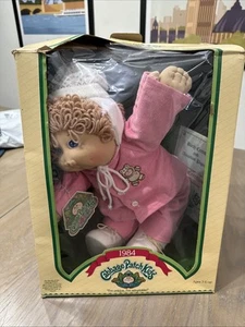 Cabbage Patch Kids 1984 Boy Blonde Hair Blue Eyes In Box W/ Certificate Preownd - Picture 1 of 24