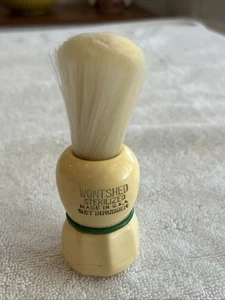WONTSHED Sterilized Shaving Brush Set In Rubber Made In USA Vintage Mint - Picture 1 of 6