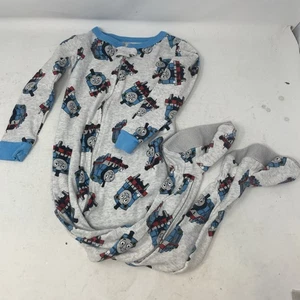 Pigiama Carters 2T bambino Thomas Friends treno pigiama con piedini zip pezzo unico - Foto 1 di 12