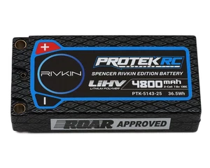 ProTek RC Spencer Rivkin 2S 130C Low IR Si-Graphene+HV ULCG Shorty LiPo Battery - Picture 1 of 5