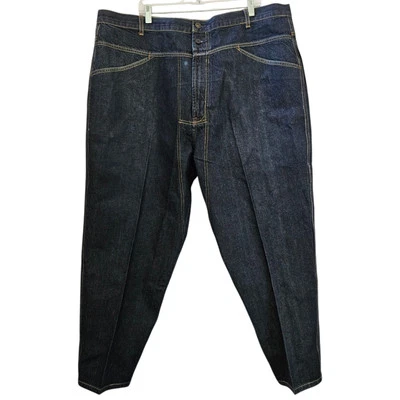 Marithe Francois Girbaud Jeans Mens 44S VTG Y2K Blue 44x29 Denim Baggy Wide Leg - Image 1 of 4