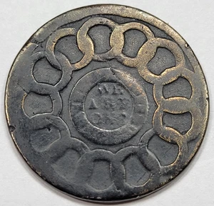 1787 FUGIO CENT 16-N R3 Colonial Copper Coin Circulated Scarce *K289 - Picture 1 of 2