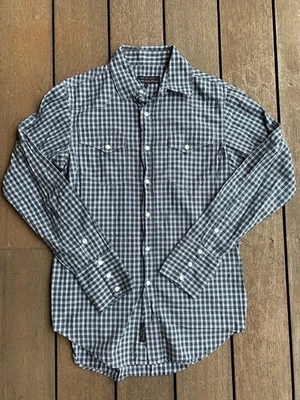 VTG Rag & Bone Barneys Plaid Western Snap Shirt M -- 100% Cotton 🔥Made in USA🔥 - Image 1 of 4