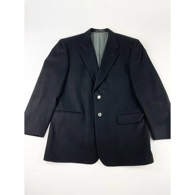 Blazer de cachemir negro abrigo deportivo chaqueta para hombre Mongolia Tallia Uomo Foto 1 de 4