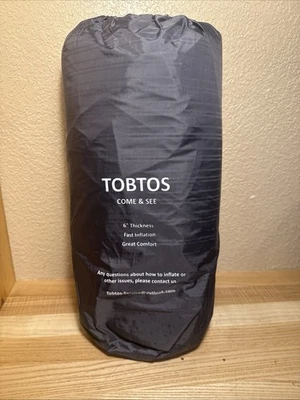 TOBTOS Self Inflating Camping Sleeping Pad with Pillow Thick 6 Inch Ultralight - Image 1 of 2