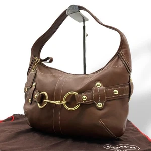 COACH Ergo Soho Hampton 11261 Leather Shoulder Bag brown Vintage Used Japan - Picture 1 of 9