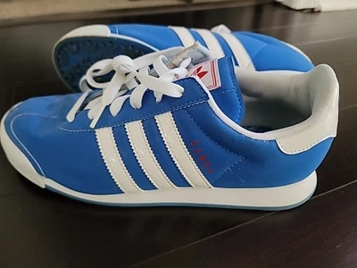 ADIDAS Samoa Royal Blue White  Retro Nubuck Shoes Sneakers Sz 6.5 Good!! - Image 1 of 4