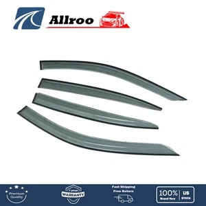 4pcs Fit For Infiniti Q50 14-20 Window Visor Smoke Tinted Acrylic Rain Guard - Picture 1 of 8