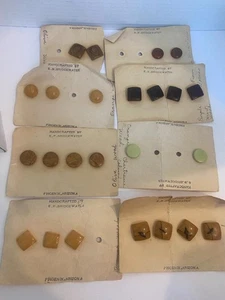 Vintage  E B Bridgewater Phoenix Arizona Hand Made wooden Button Mixed Lot - Picture 1 of 8