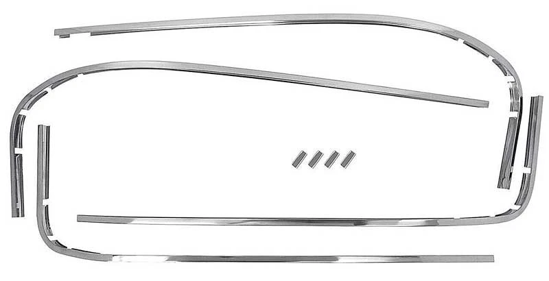 Camión Chevrolet GMC 1964-66; juego de molduras de parabrisas; acero inoxidable Foto 1 de 1