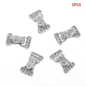 5Pcs/Set 24x14mm Jewelry Clasps 3 Strand for Rhinestone Jewelry Accesso - Picture 1 of 8