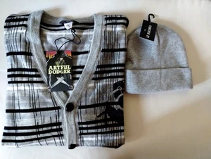ARTFUL DODGER Men's Cardigan Sweater SZ XL w/ FOREVER 21 Hat!! - Picture 1 of 5