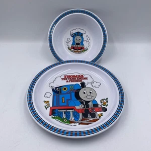 Thomas The Tank Engine & Friends Bowl & Plate Set Eden 1992 Vintage - Picture 1 of 9