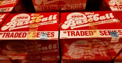 1986 Topps Traded Factory Sealed Set Wrapped CANSECO BONDS BO RC Cards +HOLOGRAM - Image 1 of 4