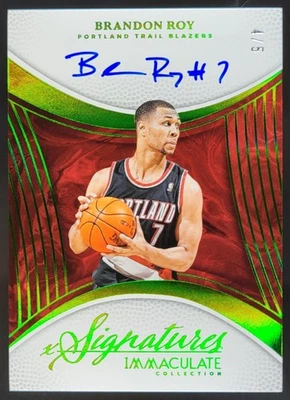 2024-25 Panini Colección Inmaculada Brandon Roy Signatures Verde/5 Automático SB6 Foto 1 de 4