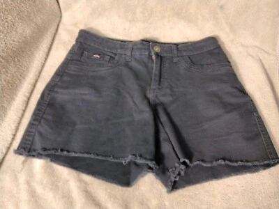 Kuhl Shorts Cut Off Womens Size 8 Blue Fray Hem Pockets Zip Denim Mid Rise - Image 1 of 4